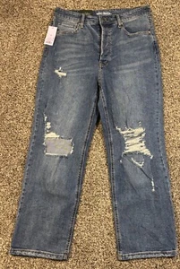 Wild Fable High Rise Straight Leg Button Fly Jeans. Size: 14. NEW! - Picture 1 of 19