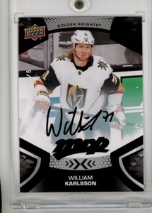 21-22 UD MVP Hockey BLACK SUPER SCRIPT Parallel William Karlsson #71 2/5