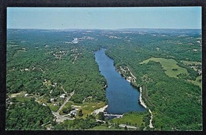Newton NJ Aerial View of Paulinskill Lake SHIPS FREE - Picture 1 of 2
