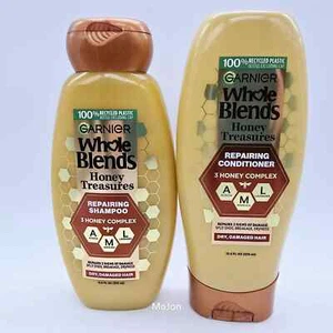 Garnier Whole Blends Repairing Shampoo & Conditioner Honey Treasures | Lot of 2 - Picture 1 of 9