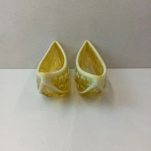BELLISSIME 2 CIOTOLE VETRO DAVIDSON PRIMULA PERLA URANIO 'Guerra delle Rose' - Foto 1 di 5