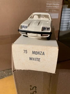 ORIGINAL VINTAGE 1975 CHEVY MONZA DEALER PROMO WHITE 1/24 scale. MIB - Picture 1 of 7