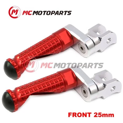 For Kawasaki Z800 13-17 16 15 14 MPRO 25mm Extended RED Front Foot Pegs Foto 1 de 4