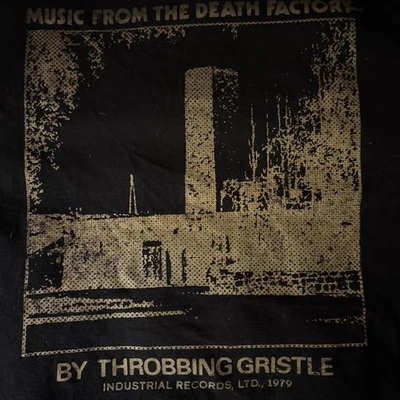 Camiseta De Colección Throbbing Gristle Death Factory Negra XL Psíquica TV Industrial EE. UU. Foto 1 de 4