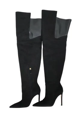 好 American Emma 过膝靴 GA040 E 黑色,9 码 — 第 1/4 张图片