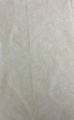 1/2 Yard Off White / Tan Oblong Circular Pattern 100% Cotton Fabric - Image 1 of 2