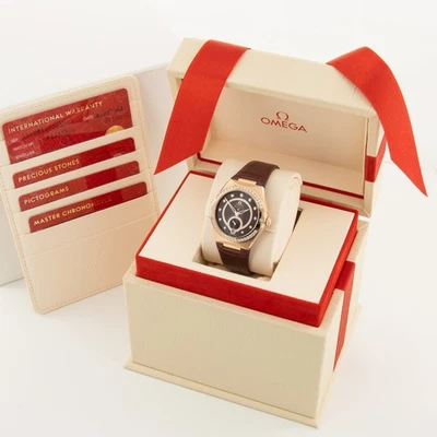 Juego completo Omega Constellation 18K Sedna para dama Ref 131.58.34.20.61.001 #W219321-1 Foto 1 de 4