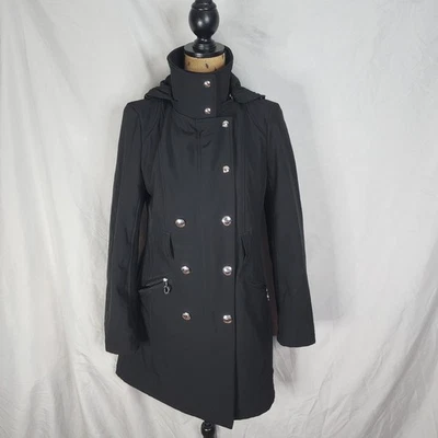 CALVIN KLEIN Size Small Water Resistant Windproof Detachable Hood Trench Coat - Image 1 of 4
