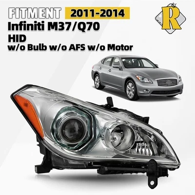 HID/Xenon Headlight For 2011-2014 Infiniti M37/Q70 w/o AFS w/o Bulb Right Side - Изображение 1 из 4