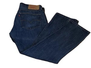 Levi's 501 34x30 Original Straight Fit Herrenjeans - dunkle Waschung - Knopfleiste - Bild 1 von 10