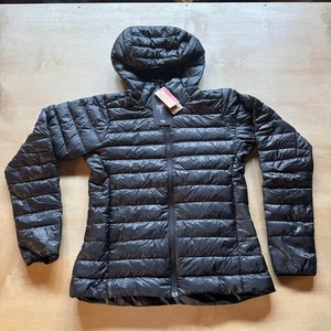 NEU Specialized Packable Down Fill Jacket 800 Hood Damen Black Puffy SMALL S - Bild 1 von 7