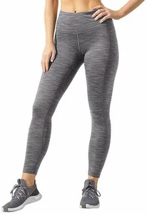 Mondetta Women’s High Waisted Brushed Jacquard Leggings L Purple Charcoal NWT - Picture 1 of 4