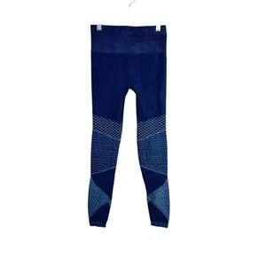 SPANX womens size S navy blue ribbed compression high rise ankle leggings - Imagen 1 de 4