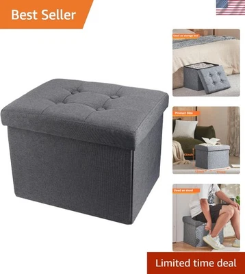 Storage Ottoman Footrest Stool Small Ottoman with Storage Foldable Ottomans F... - Image 1 of 4