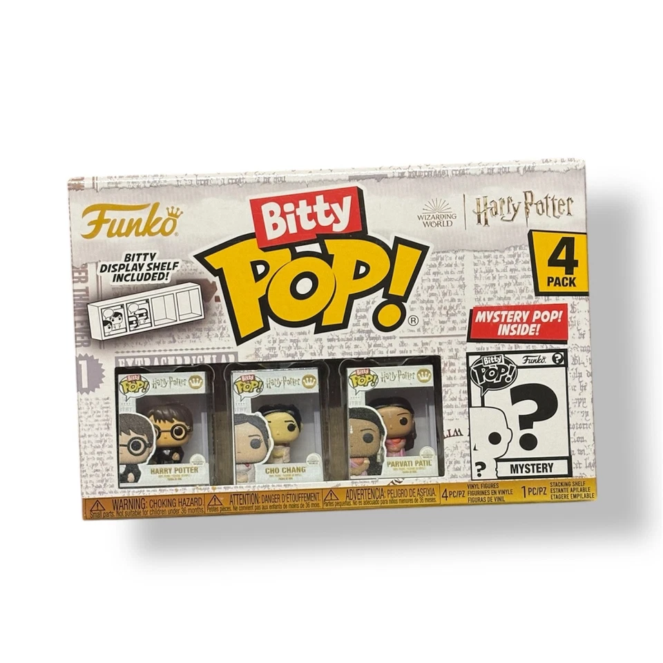 Funko Bitty Pop! Harry Potter 4-Pack – Harry, Cho, Parvati + Mystery Figur – Neu