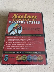 NEW Complete Salsa Dance Mastery System DVD 5-Disc Set Crazy Volumes 1 2 3 4 5 - Picture 1 of 3