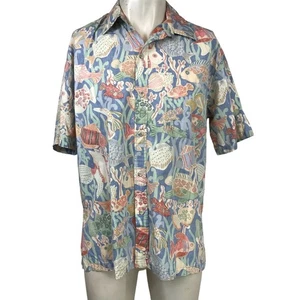 COOKE STREET - MEN'S LARGE  SHORT SLEEVE BUTTON UP HAWAIIAN SHIRT - Picture 1 of 8