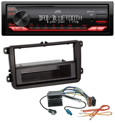 JVC Bluetooth USB DAB MP3 Autoradio für Skoda Praktik / Superb / Yeti - Bild 1 von 4