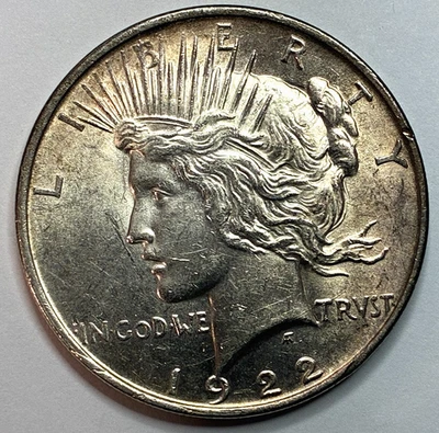 1922 D Peace Dollar - Image 1 of 2