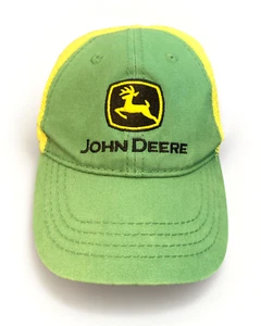 John Deere Classic Hat Cap Trucker Childrens Adjustable Snapback Green Yellow - Picture 1 of 6