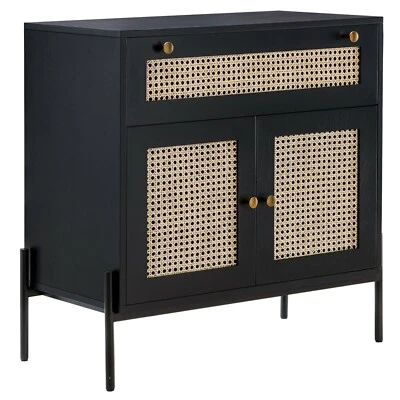 Cómoda vintage con cajón y armario cerrado para salón, dormitorio, entrada Foto 1 de 4