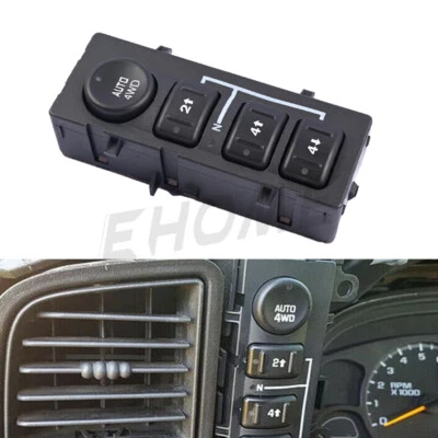 Interruptores 4x4 para Chevrolet Silverado 1500 HD 6,0 L 05-06 Avalanche 2500 8,1 L 03-06 Foto 1 de 4