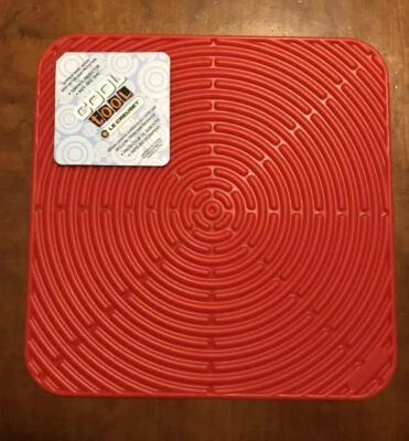"Cerise" LE CREUSET 11" Cuadrado Silicona Trivet Bache Almohadilla Caliente Mat Pinza  Foto 1 de 4