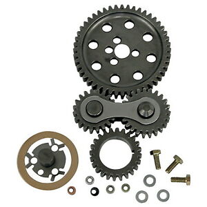 Proform 66917C Sbc Gear Drive Kit Timing Gear Drive, Dual Idler, Noisy, Steel, S