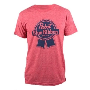 BRAND NEW Pabst Blue Ribbon PBR Beer Men's Red Heather T-Shirt Size 2XL - Picture 1 of 2
