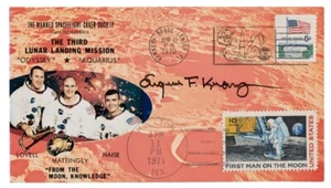 USA Autographed Cover Gene Kranz APOLLO 13 Mission Dual Cancel KSC MSC NASA D272 - Picture 1 of 1