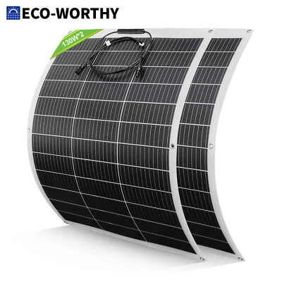 ECO-WORTHY Flexible Solar Panel 12V 260W for Campervan Motorhome Marine Boat Van - Image 1 of 4