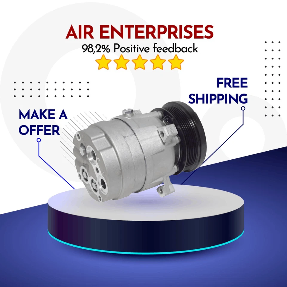Compressor A/C Fit Oldsmobile Silhouette 1993-1994, Pontiac Grand Prix 1997-2001 - Image 1 of 1