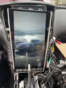 13.6" For Infiniti Q50 12~23 Android Navigation Car GPS Stereo Tesla Style  - Picture 1 of 20
