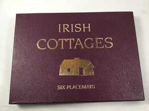 Set of 6 Picture Press Limited Irish Cottages Cork Placemats Heat Resistant - Picture 1 of 10