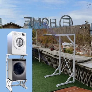 E-HOME ORIGINAL Dryer Stand: Portable Top or Front Load Washing Machine Dryer - Picture 1 of 13
