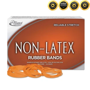 Alliance Non Latex Rubber Bands Size 37646#64 1 lb Box Contains Approx 380 bands - Picture 1 of 5