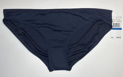 Michael Michael Kors Classic Bikini Bottoms Navy Size Extra Large New - Image 1 of 4