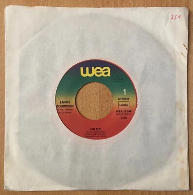 Vinyl - Single - Interpret: ENNIO MORRICONE - Titel: CHI MAI (254) - Bild 1 von 2