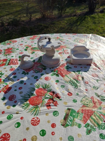 Vintage 3 piece  Porcelain Bathroom ASSESSORIES Cover