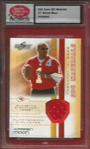 2002 Score #27 Warren Moon (Untouched) Auth. by SCD (Event Worn Jersey) - Picture 1 of 2