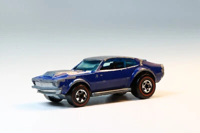 Hot Wheels Redline Mighty Maverick 1969 Blue 1 64 Diecast Mattel Hong Kong - Image 1 of 4