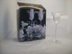 STUDIO NOVA (2) SOLANO CANDLE HOLDERS NEW IN BOX CZECH REPUBLIC - Picture 1 of 2