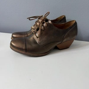 Korks by Kork Easy Estella Leder Oxford Stiefel in Bronze Damen US 9 Kappe Zehe - Bild 1 von 10