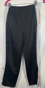 Air Jordan Black/White Red Boys Youth Warm Up Sweat Pants Sz Large 16/18 - Picture 1 of 4