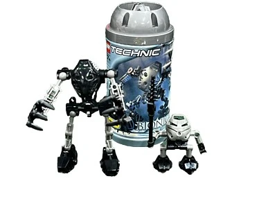 Vintage 2001 Lego Bionicle Technic Onua 8532 w/ Bottle & Turaga Whenau Complete - Image 1 of 4