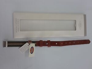 Original Fossil Women Genuine Leather Med.Brown Watch Band Strap 12mm Easy put