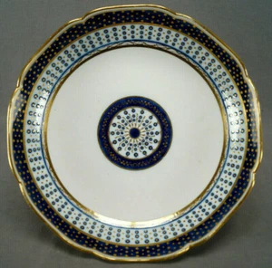 Sevres Pois Blue Hard Paste Hand Painted Jean Jacques Dieu Large Bowl C. 1792 B - Picture 1 of 12