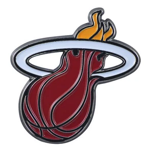 "Emblema de metal color calor de los huracanes de Miami 3,2""x3" - Imagen 1 de 4