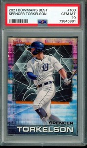 2021 Bowman's Best Spencer Torkelson Rc #100 PSA 10 A2488