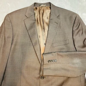 Lauren Ralph Lauren Wollblazer Herren 44 L olivbraun micro kariert zwei Knöpfe - Bild 1 von 13